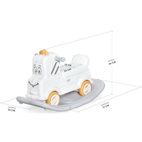 Фото - Каталка Mealux Mack White (KD-D121 White)